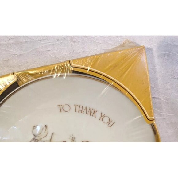 NOS Holly Hobbie Thank You Plate 1975 Porcelain Lasting Memories Prairie Vtg 70s - Picture 11 of 13